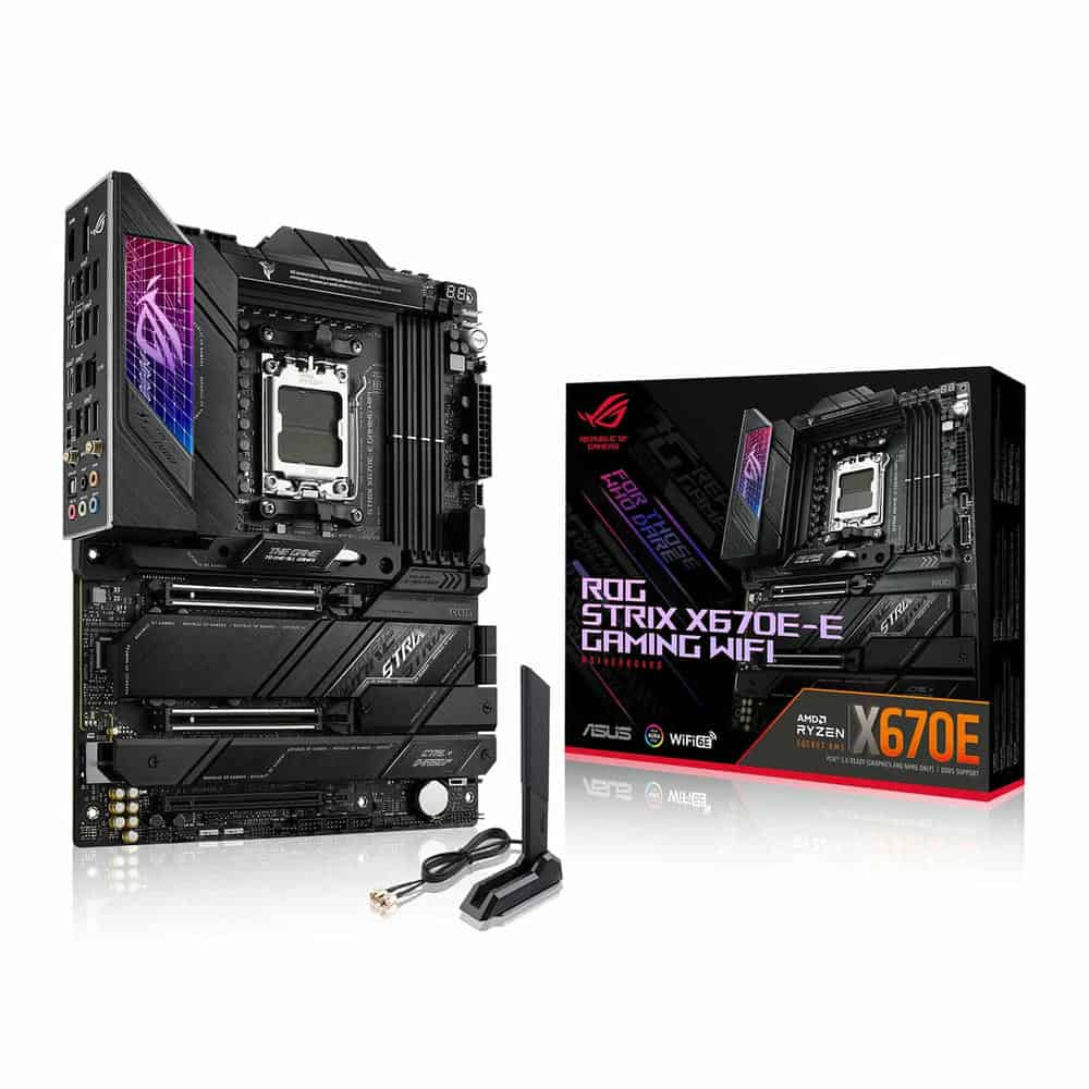 (image for) ASUS AMD Ryzen ROG STRIX X670E-E GAMING WIFI AM5 PCIe 5.0 ATX Refurbished Motherboard